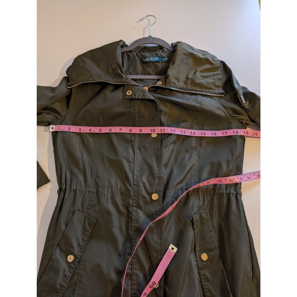 Lauren Ralph Lauren Parka Jacket Coat Lightweight Packable Hooded Green Size XS - Picture 10 of 11